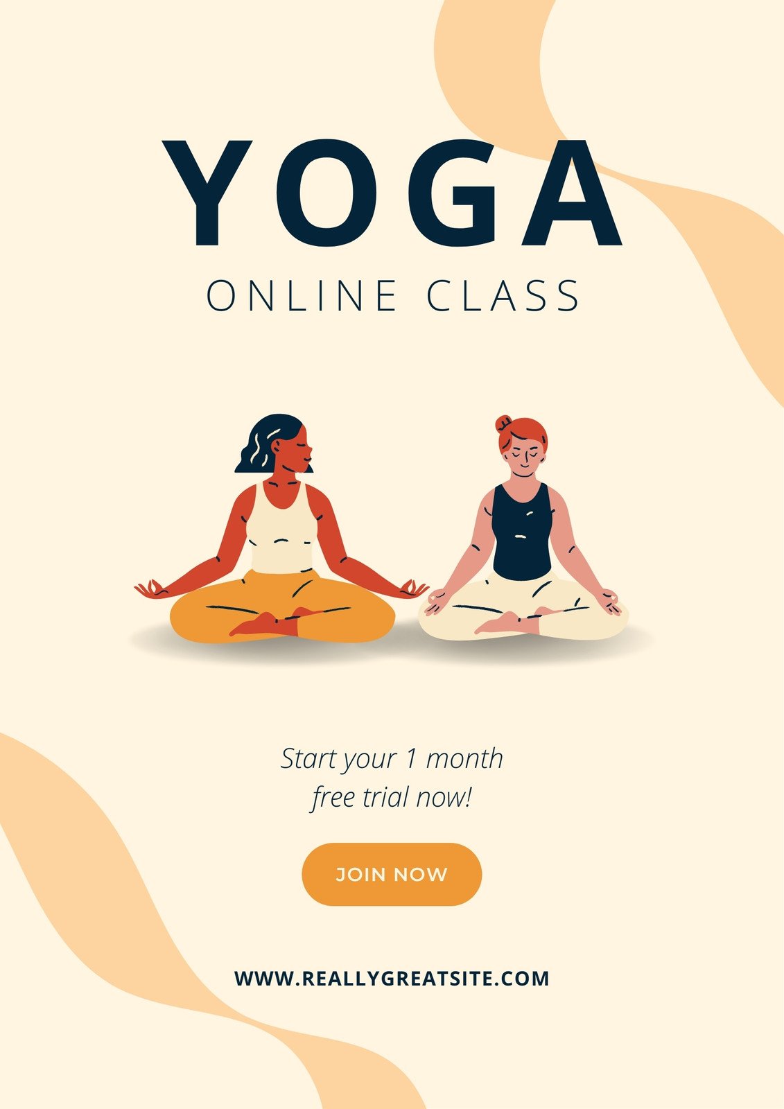 yoga studio poster