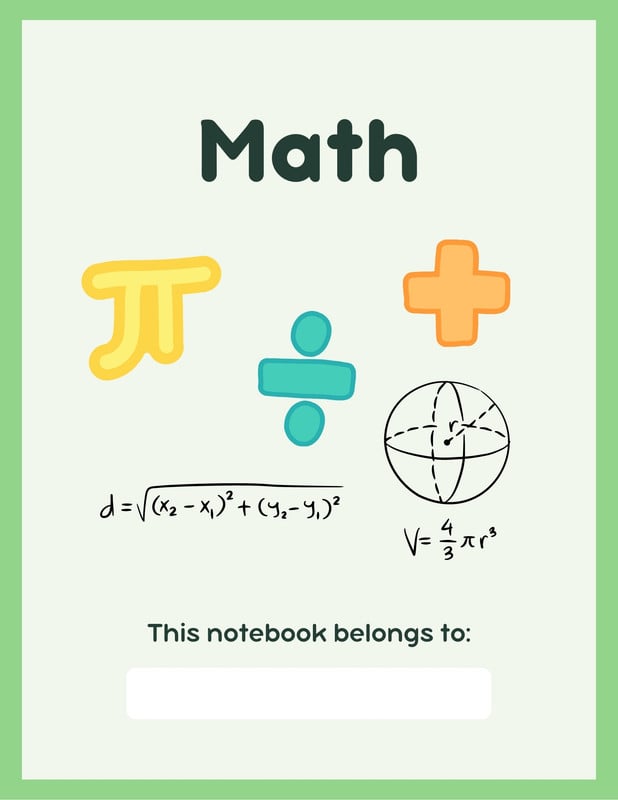 Free and customizable math templates