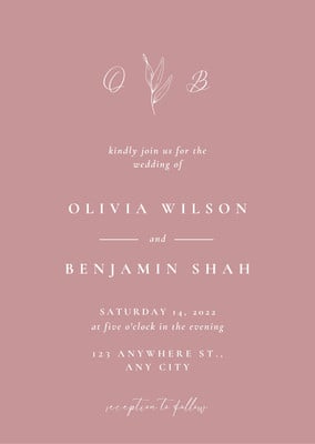 Page 20 - Wedding invitation templates to customize for free | Canva