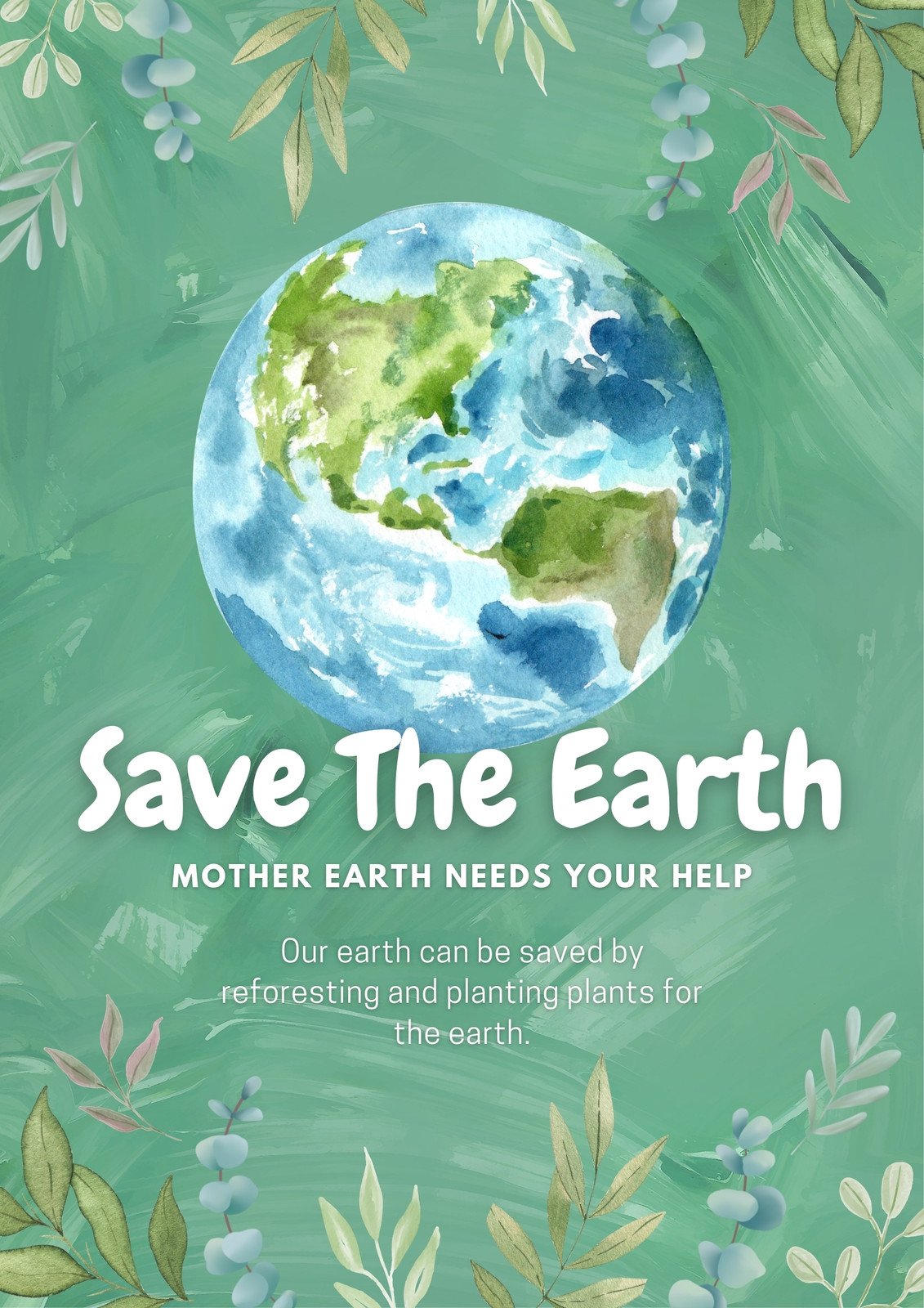 prepare a poster presentation on mother earth