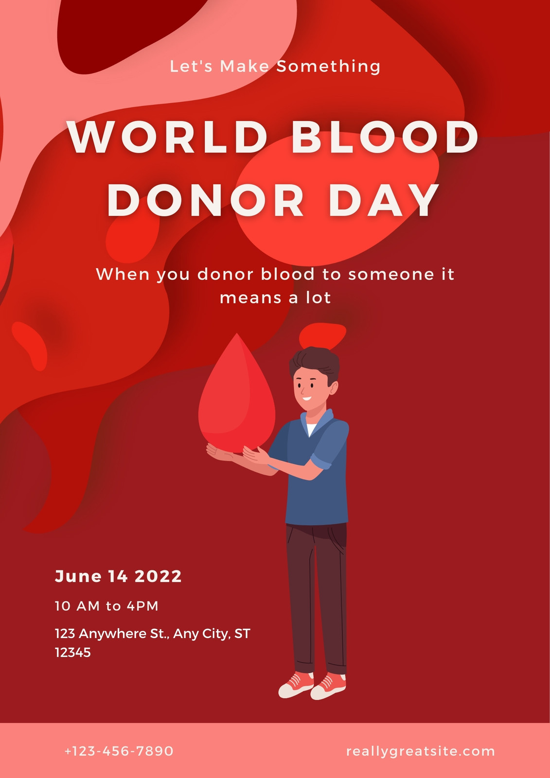 blood donation poster making