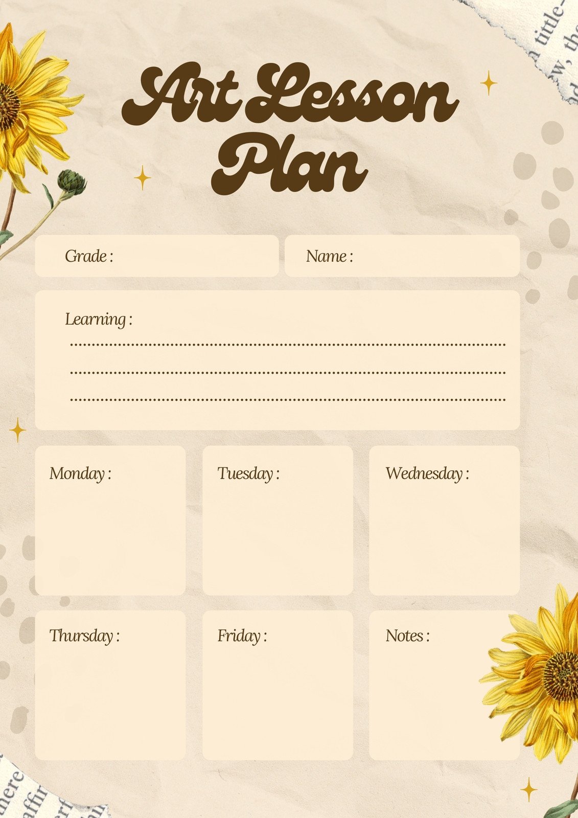 Lesson plan templates you can customize for free | Canva