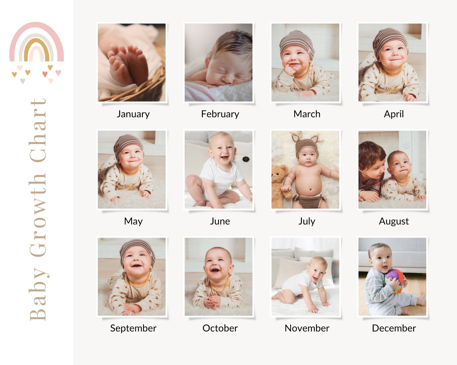 Free and customizable baby photo collage templates | Canva