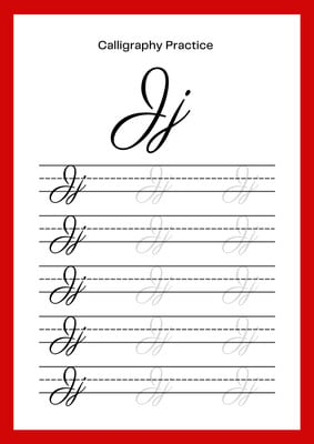 Customize 29+ Cursive Writing Worksheet Templates Online - Canva