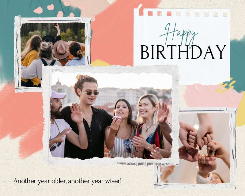 Free, fun and customizable birthday photo collage templates | Canva