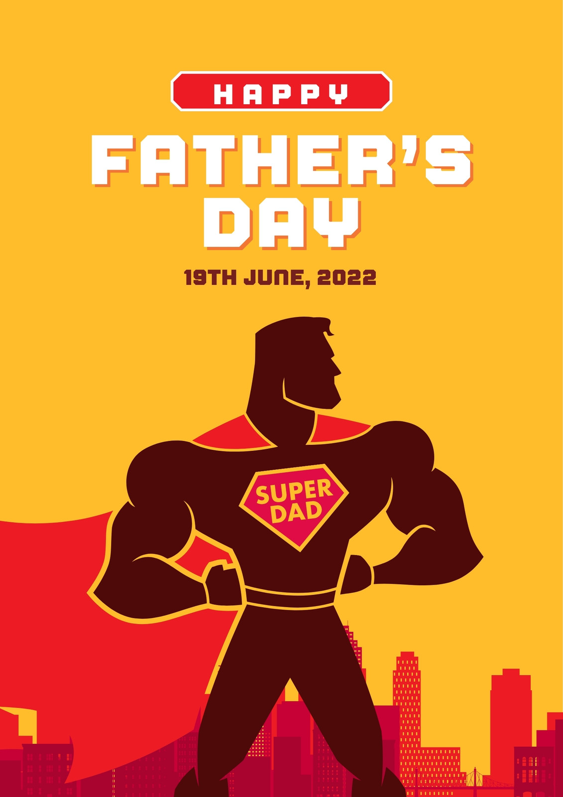 superhero poster template