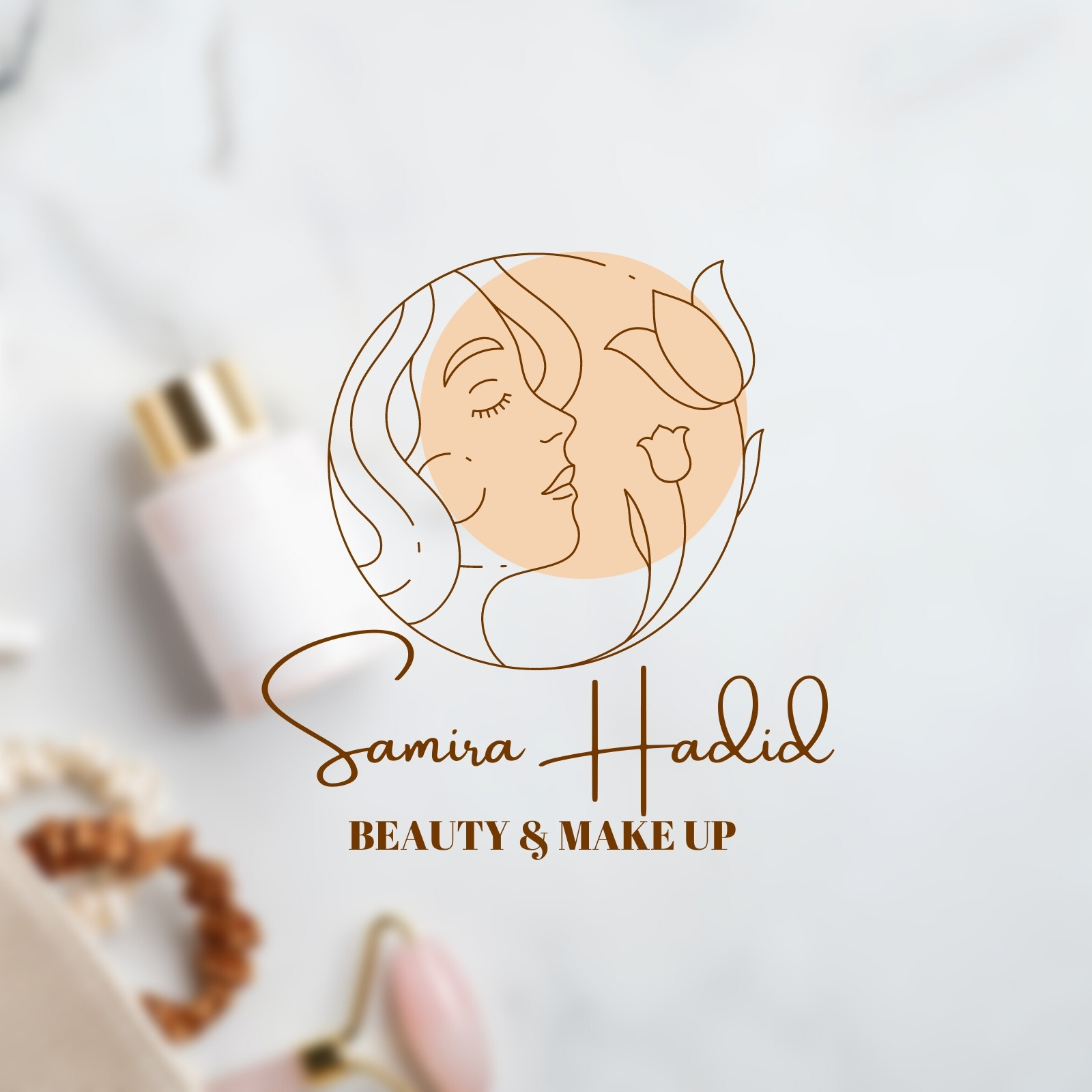 Badge for small businesses - beauty salon sticker Vector Image