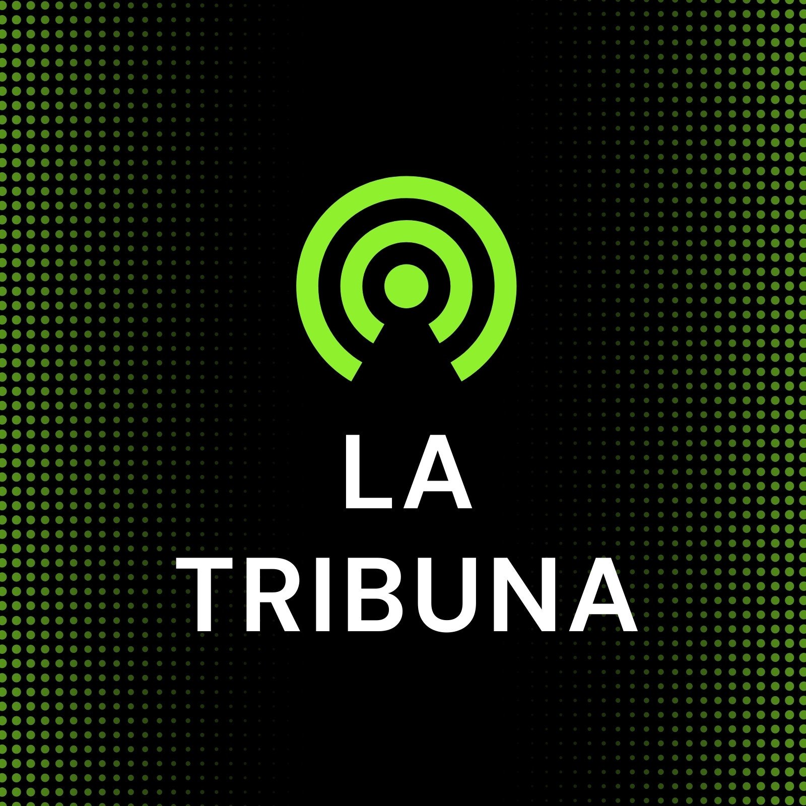 Negro Verde Limón y Blanco Profesional Noticias Generales Logotipo