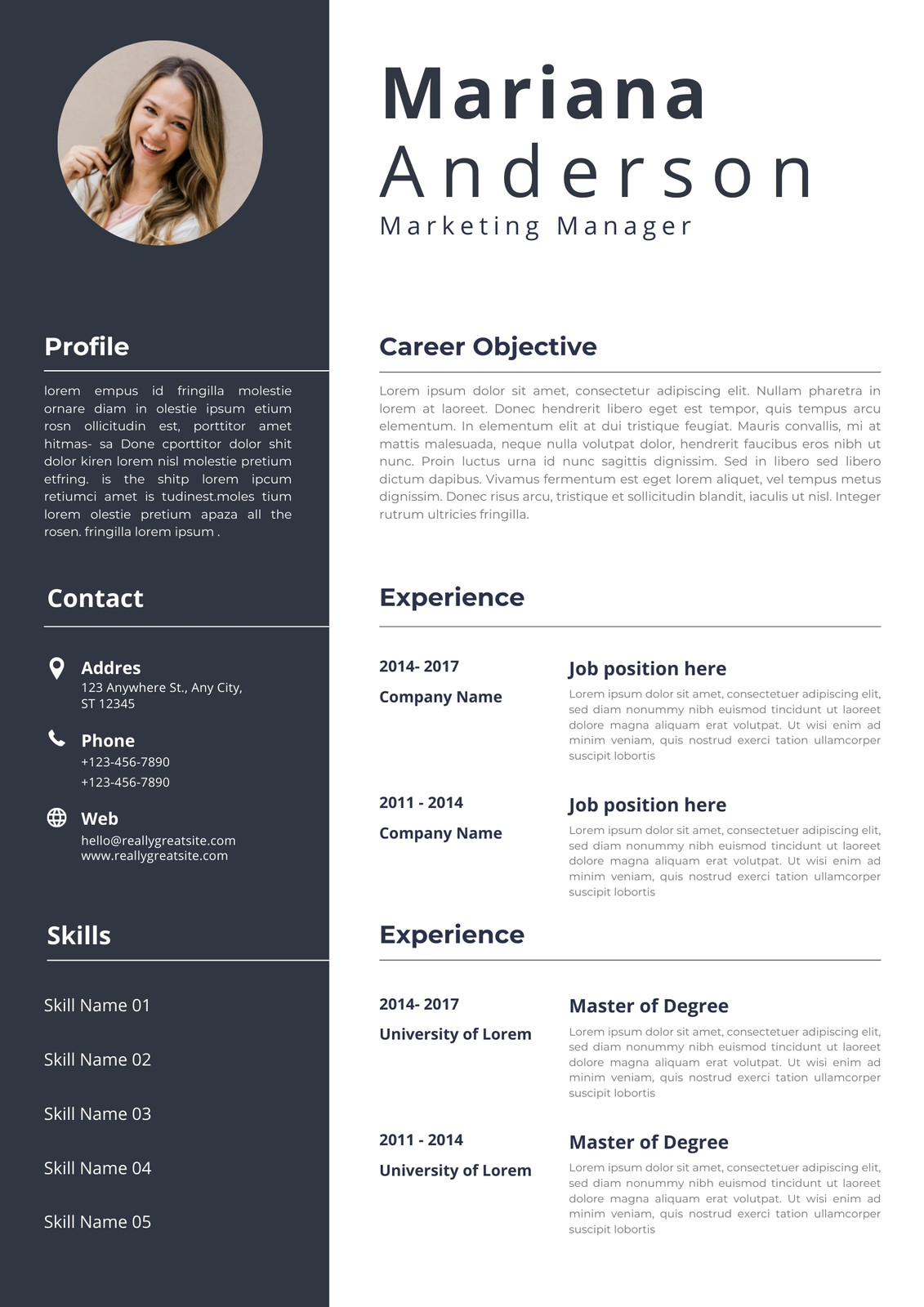 Page 3 - Free printable resume templates you can customize | Canva