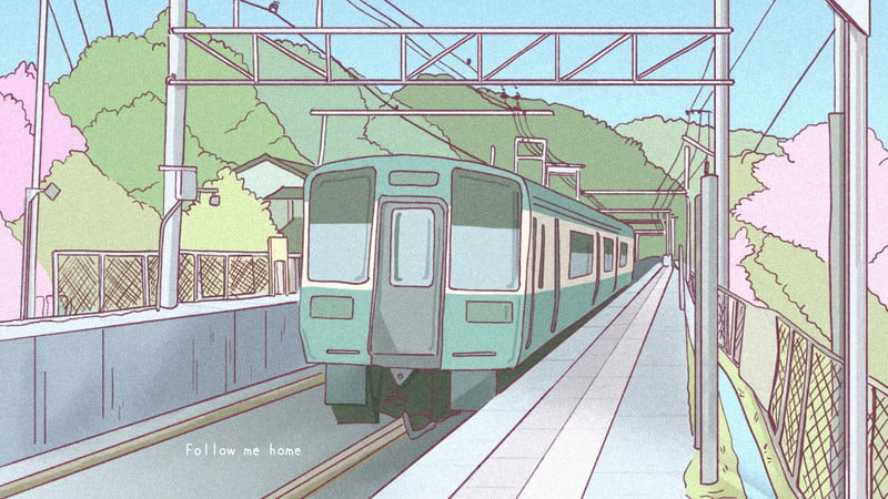ArtStation  Night Scene  Anime Styled Background