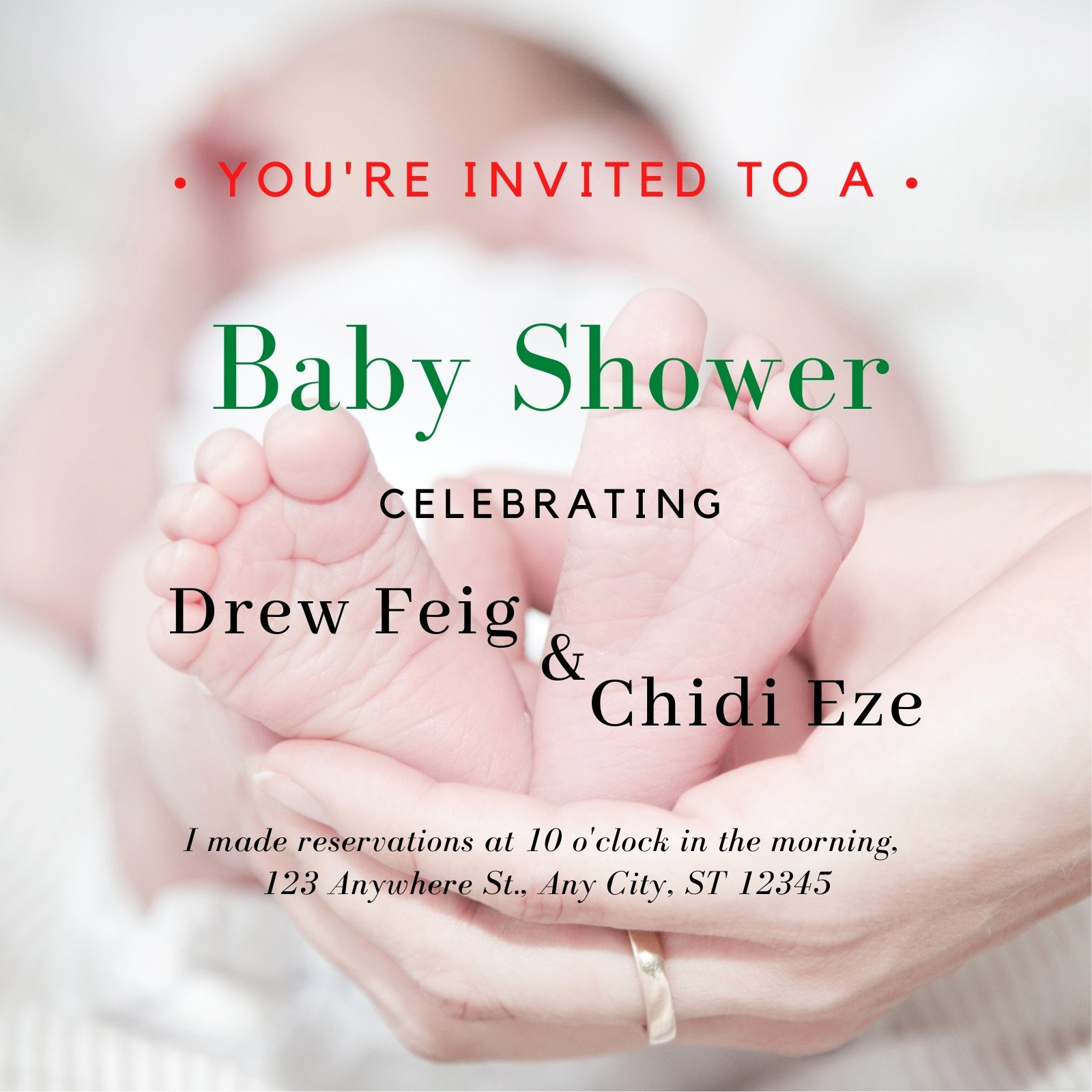 ghetto baby shower invitation