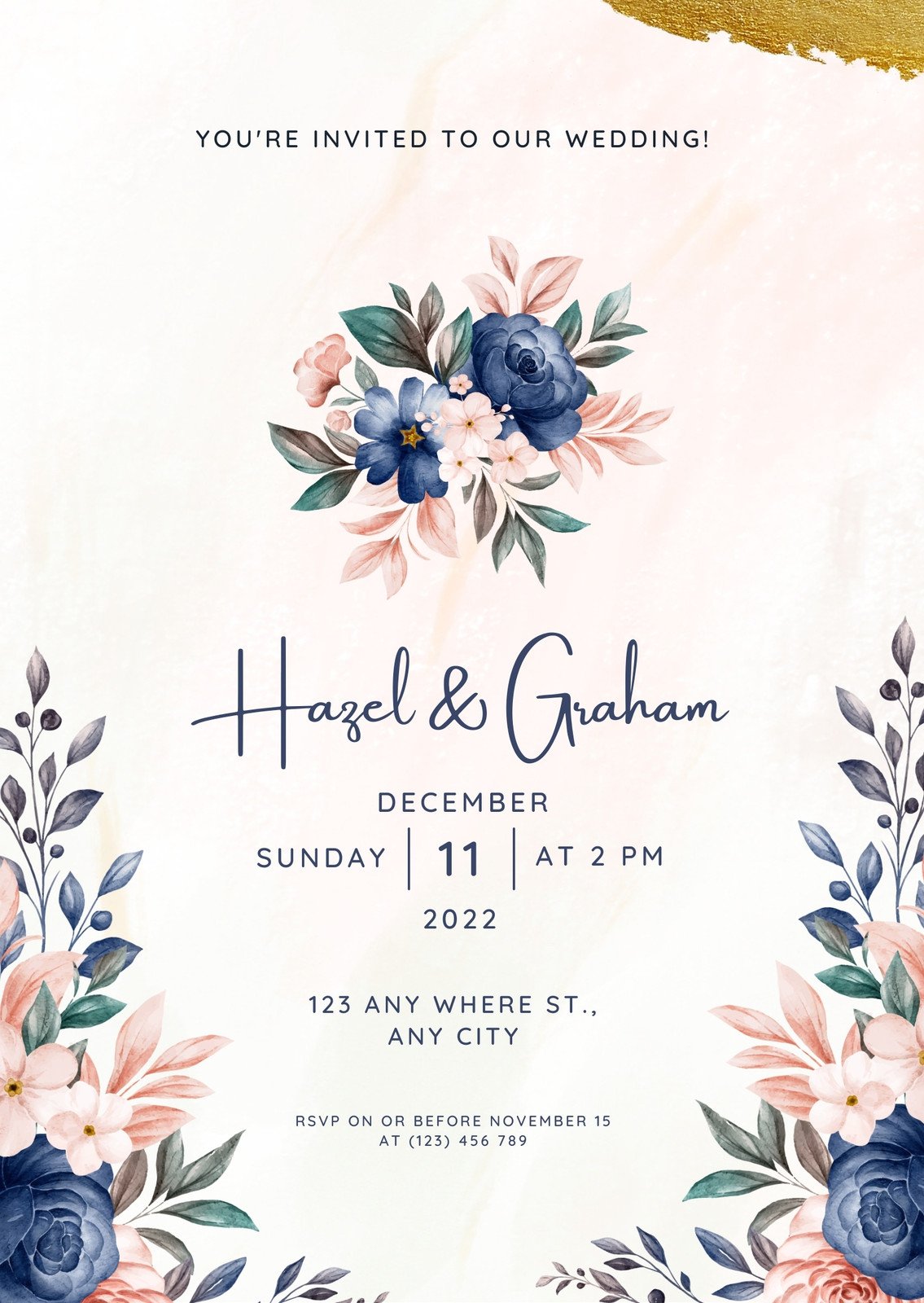 Wedding invitation templates to customize for free | Canva