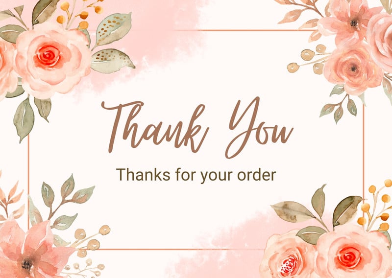 Page 4 - Printable, customizable thank you card templates | Canva