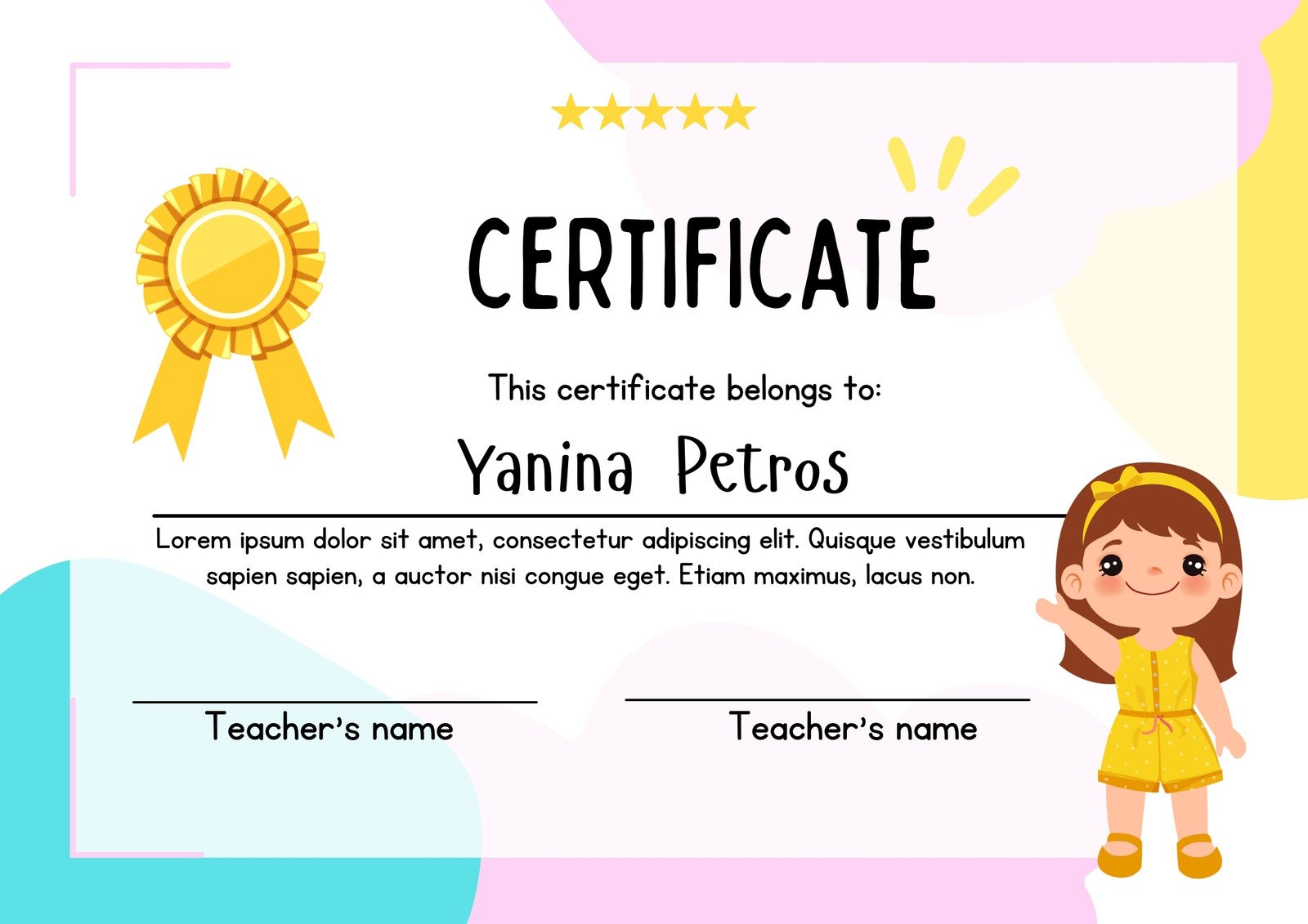 Free custom printable school certificate templates | Canva