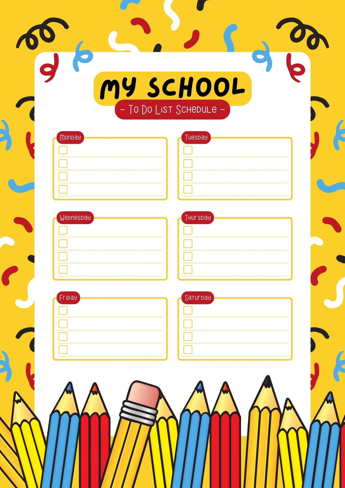 Free and customizable school templates