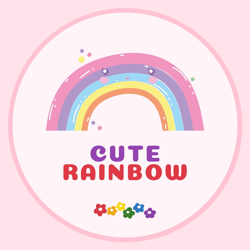 pink rainbow friends | Sticker