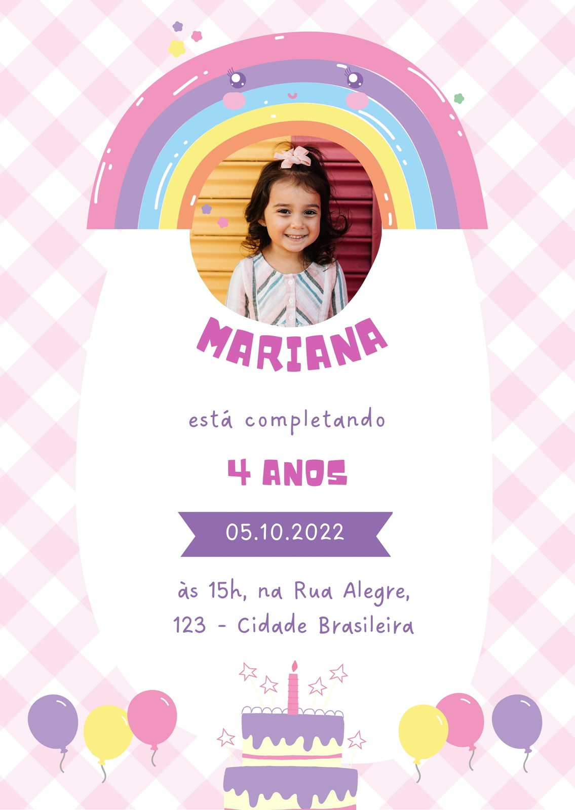 Convite de aniversário Gatinha Marie para preencher, baixe grátis convites  para editar, colocar …