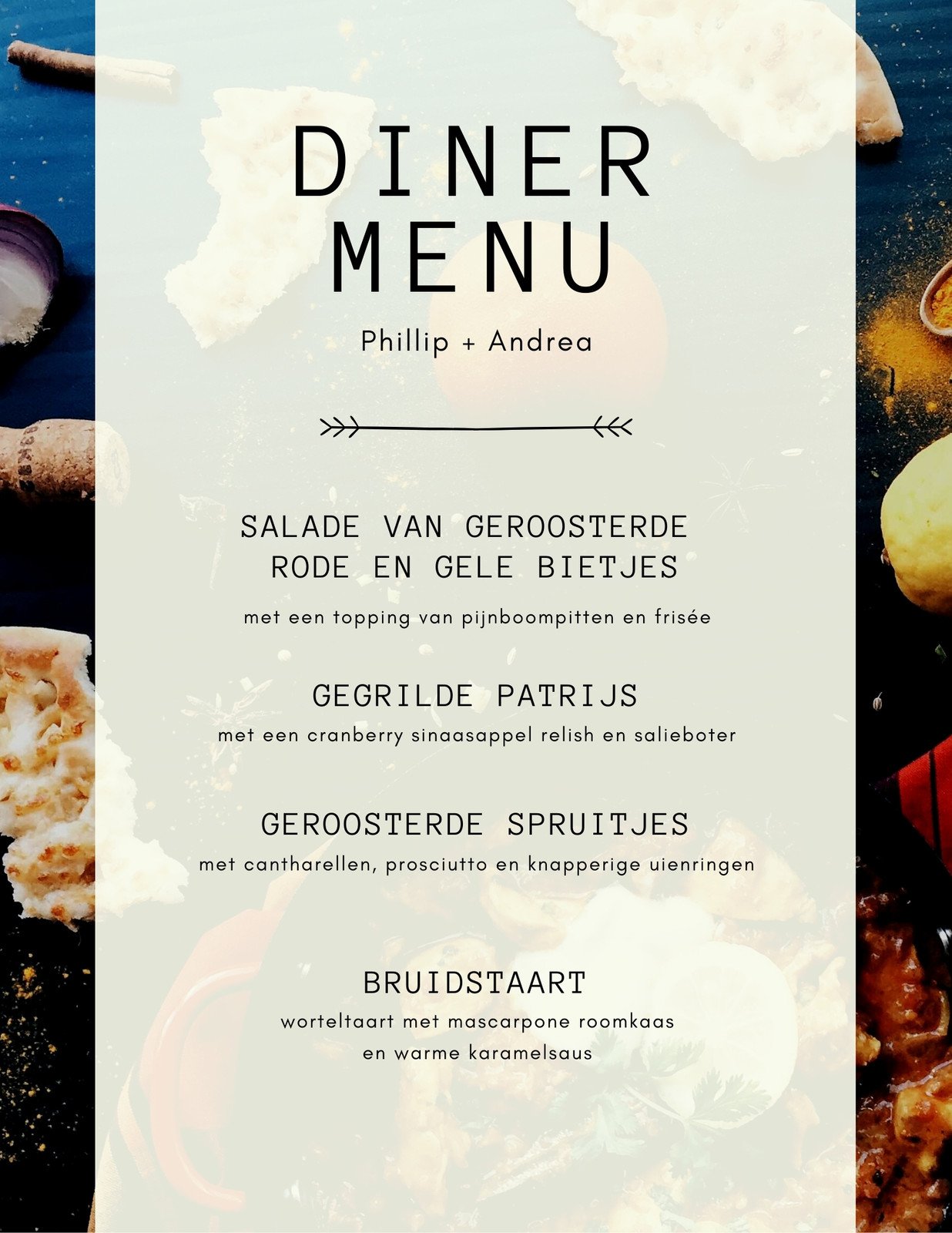 grind pijnlijk grafisch Gratis je dinner party menu's maken online | Canva