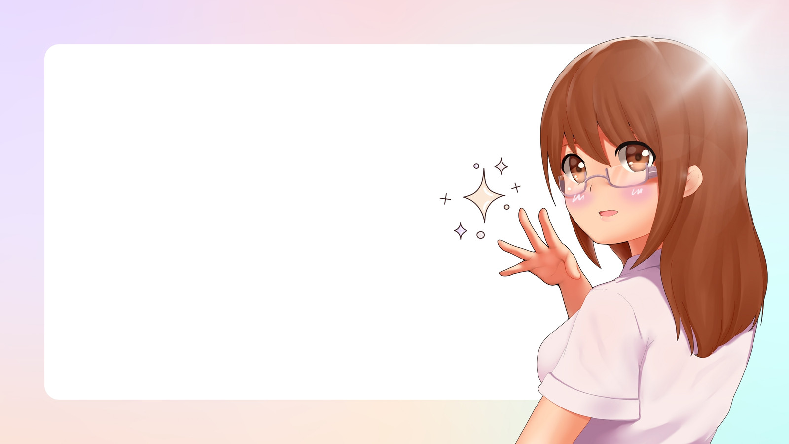Some Kind Of Anime Anime Girl Looking At Foliage In The Evening Sky  Background, Anime Picture Gif, Gif, Geometric Powerpoint Background Image  And Wallpaper for Free Download