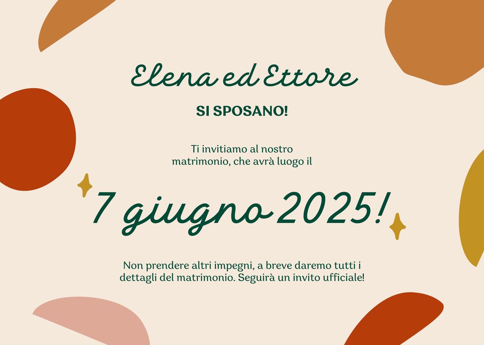 IDEE X EVENTI - CREARE bigliettino per bomboniera NOZZE D'ORO - CANVA.COM 