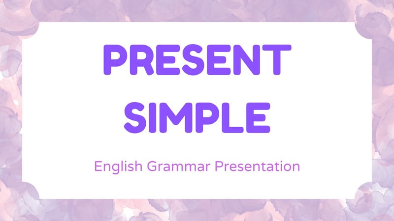 simple english presentation