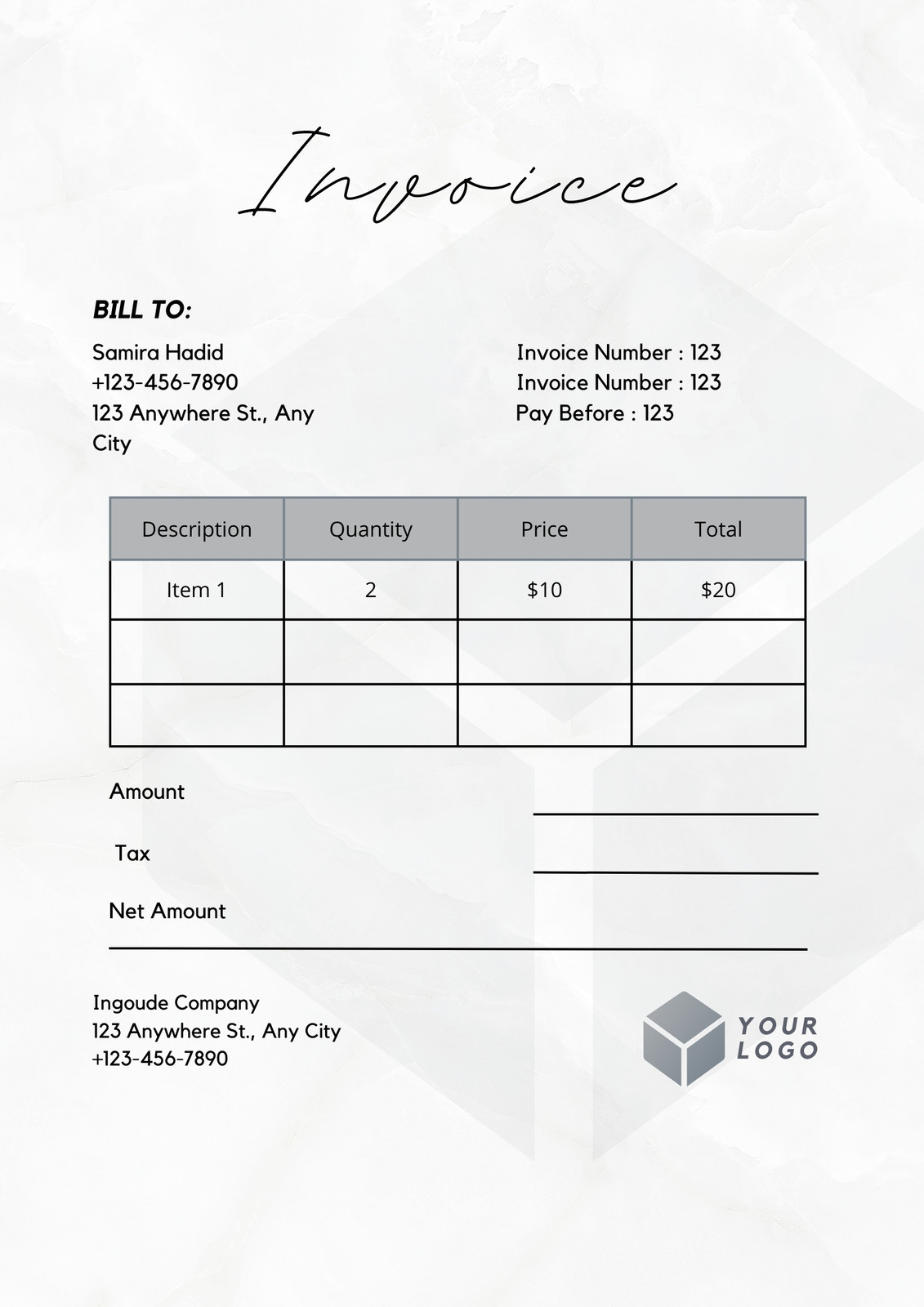 page 10 free printable customizable service invoice templates canva