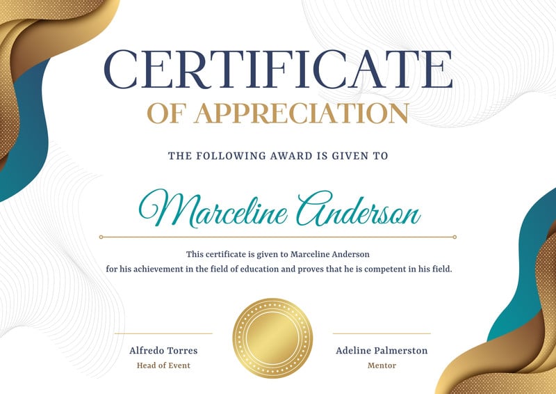 Free custom printable appreciation certificate templates Canva
