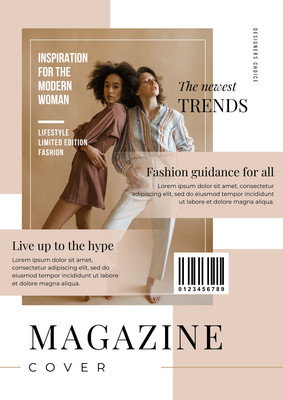 Free, printable, editable fashion magazine cover templates | Canva