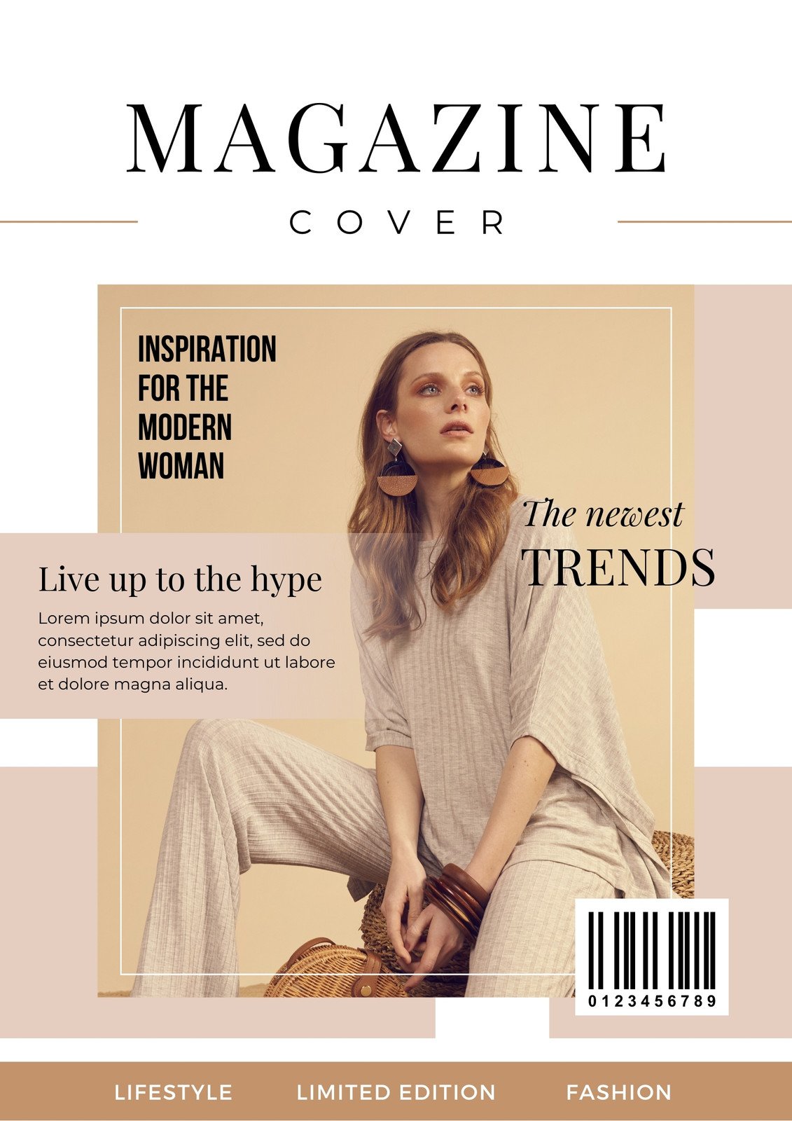 fashion magazine covers template
