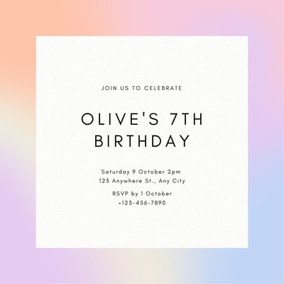 Free and printable birthday invitation templates | Canva