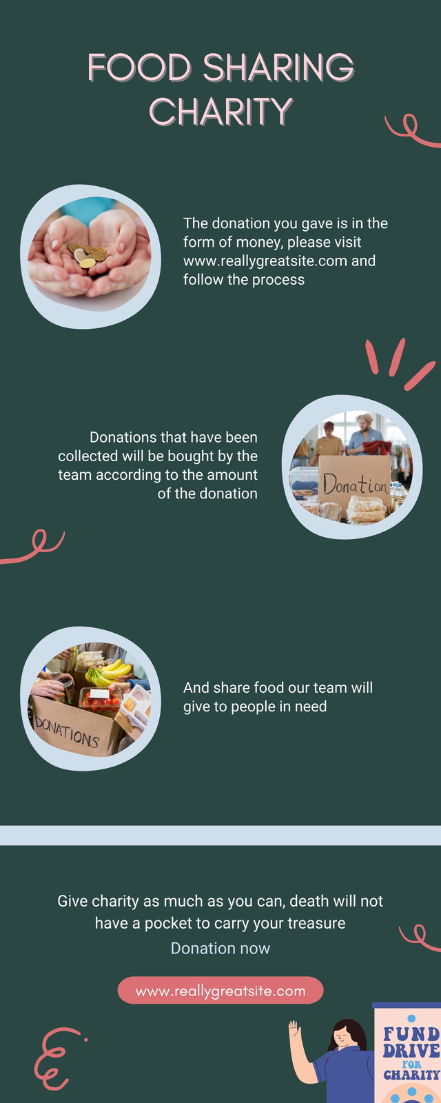 Donation Charity Infographic - Templates by Canva