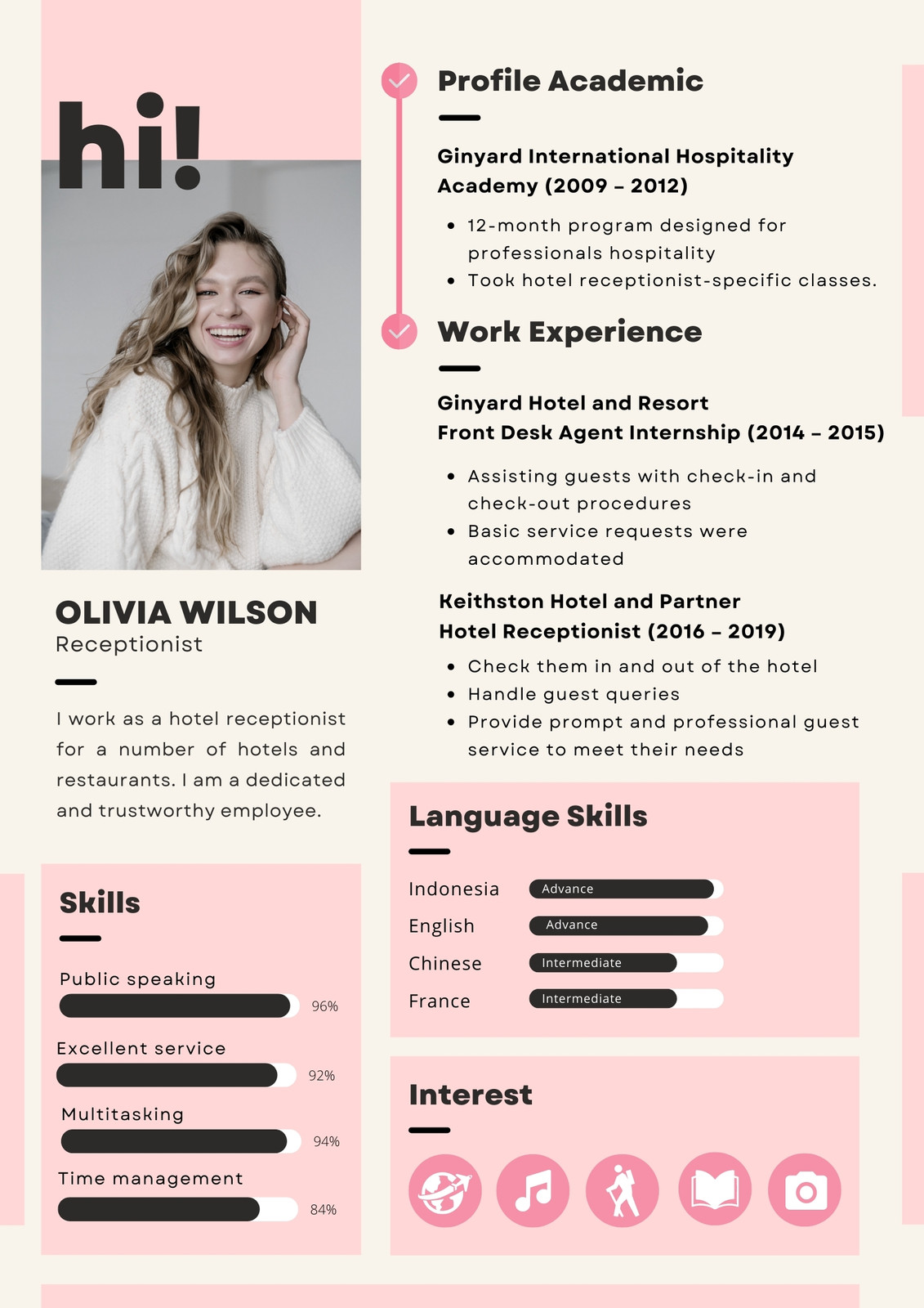 infographic resume builder online