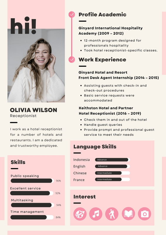 Free, Custom Professional Infographic Resume Templates 