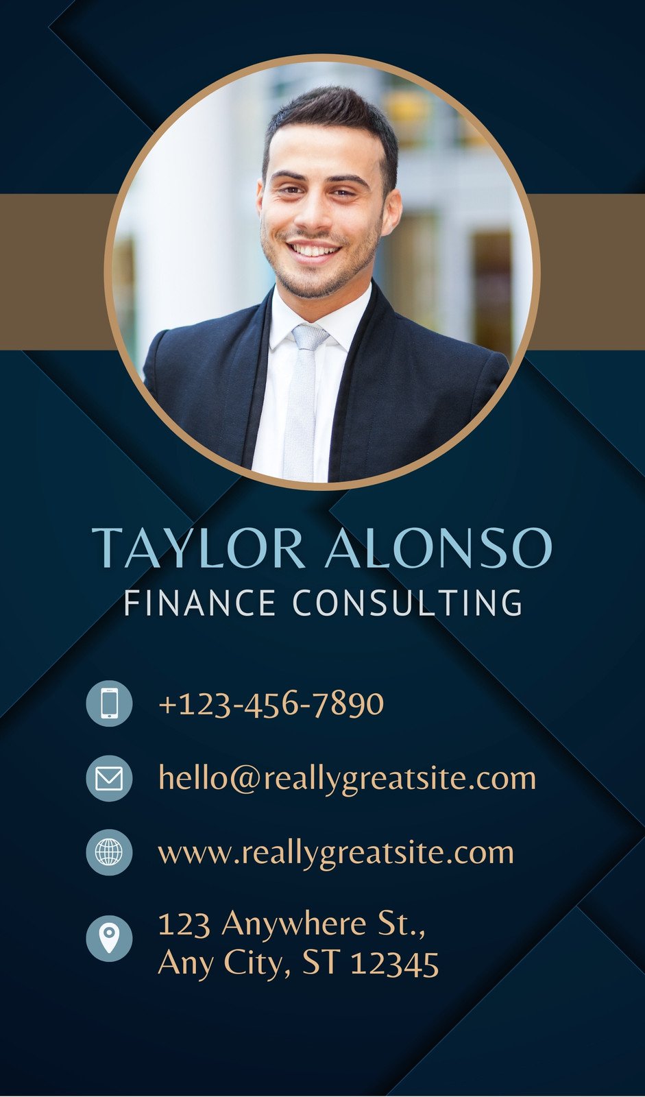 management consultant business card