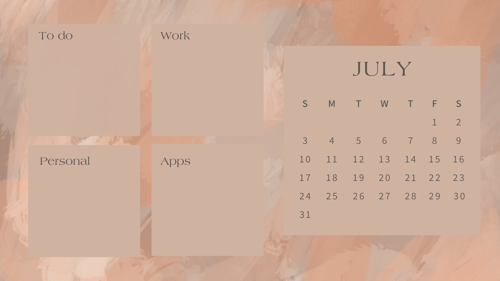 July 2022 DesktopMobile Calendar Wallpapers  Printable Planner  Illustrated  Back To The Sea  Pineconedream by Gyaneshwari Dave