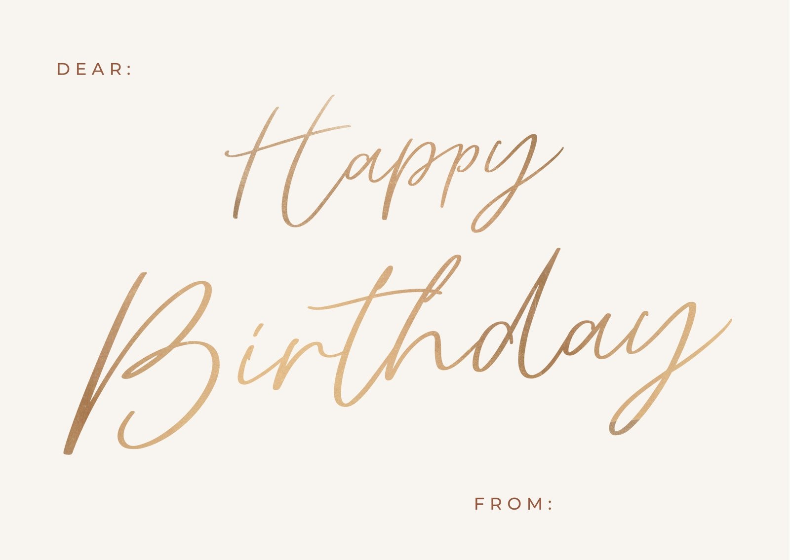 Free, custom printable birthday card templates