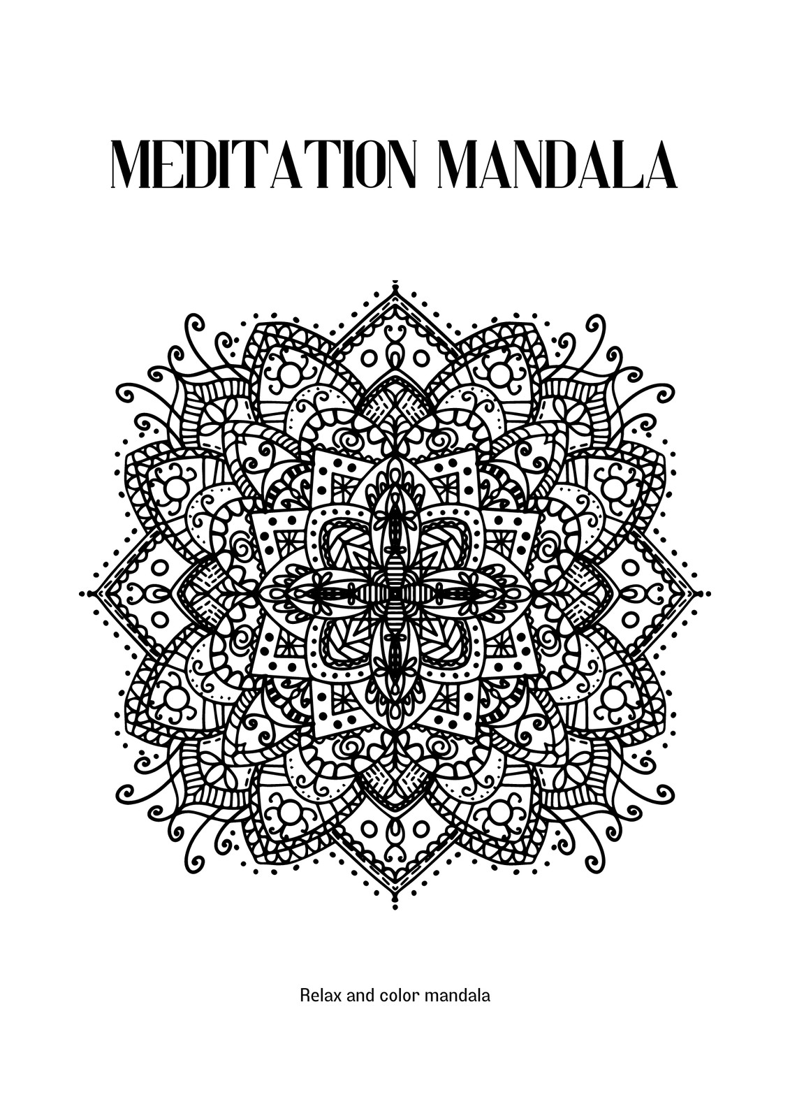 Free and customizable mandala templates