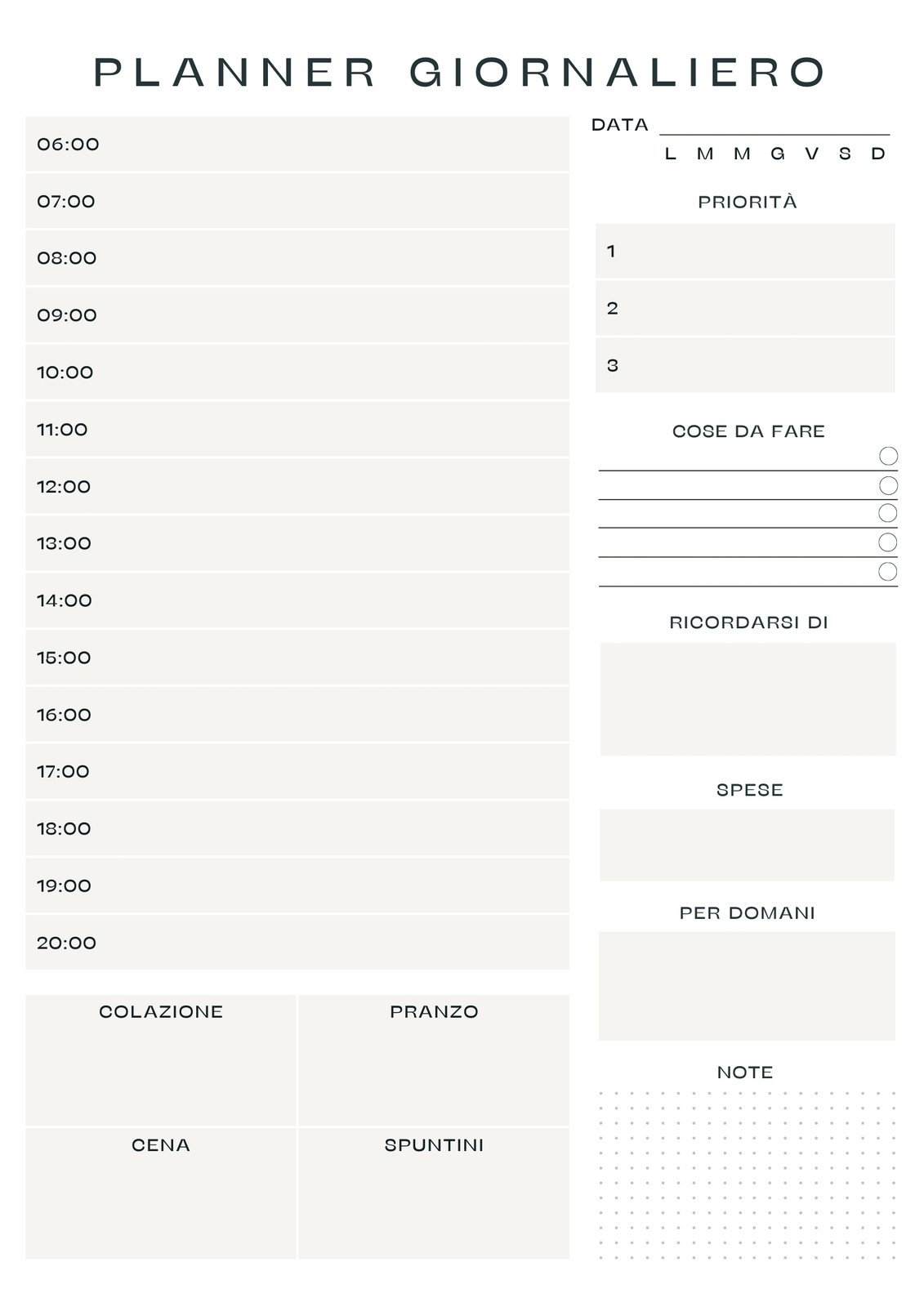 Modello di agenda mensile da scrivania A4, inserti di agenda mensile senza  data, agenda mensile da scrivania per minimalista, agenda da ufficio -   Italia