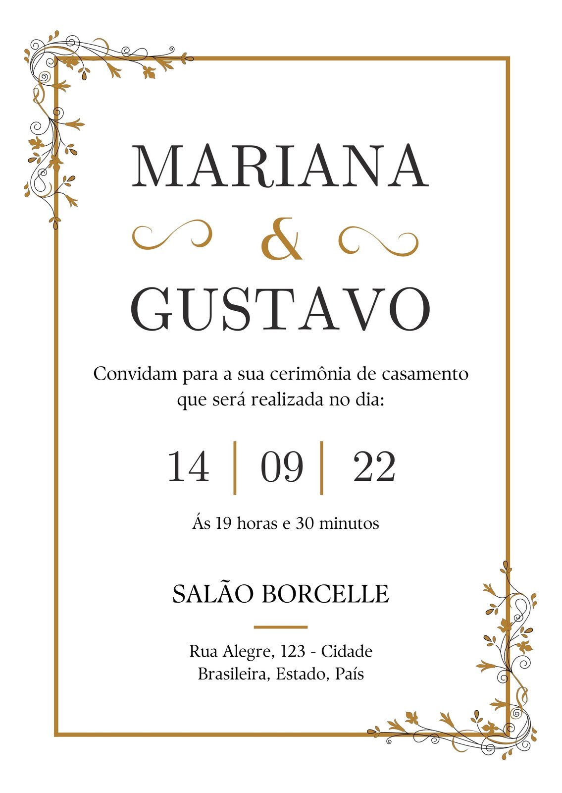 Convite Casamento Civil Marsala Convite De Casamento