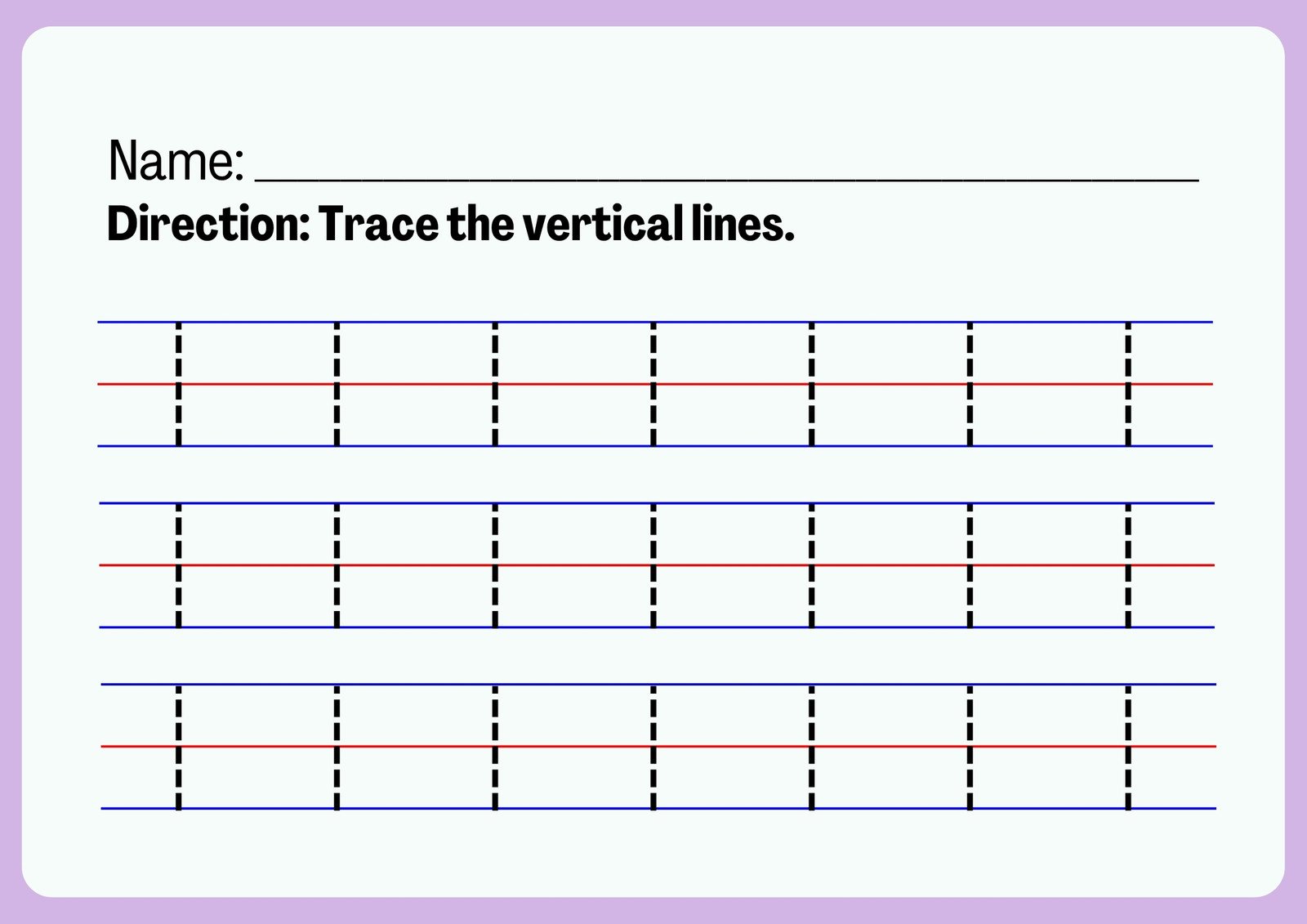 Canva Cream Simple Vertical Line Tracing Worksheet Q WEg8yw6ko 