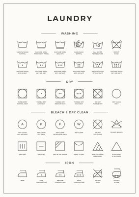 Free and customizable laundry templates