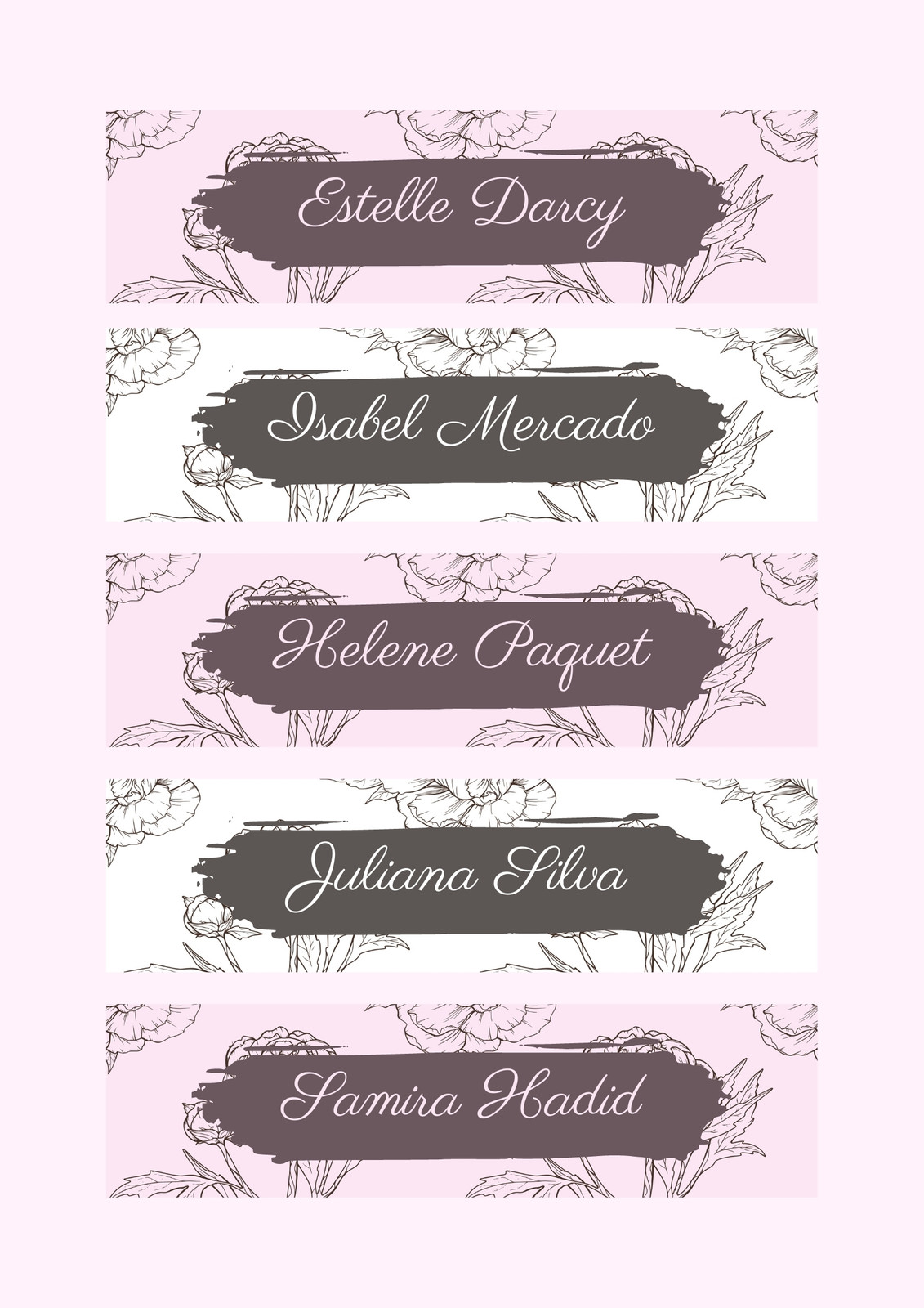 Label Templates (Calm Colours) by MissSerenade