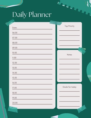 Free Daily Planner Templates - 100% Customizable | Canva