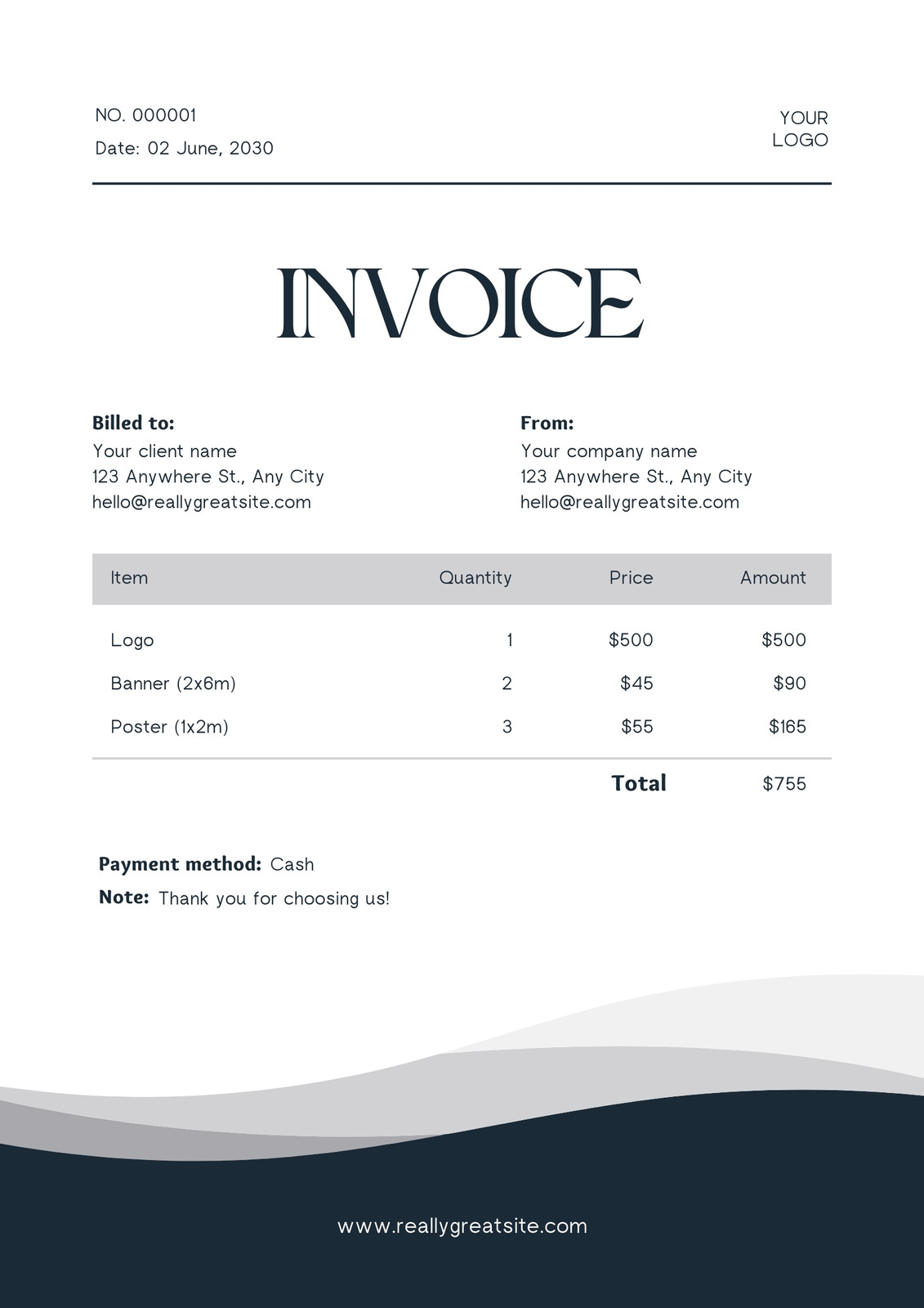 free printable professional invoice templates to customize canva