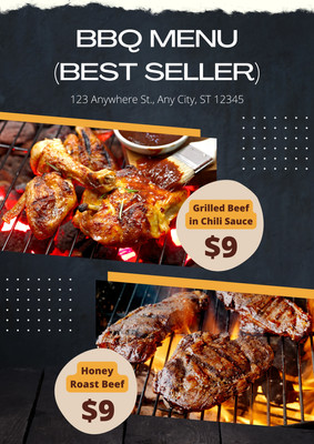 Free printable and customizable BBQ menu templates | Canva