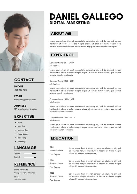 Free custom printable academic resume templates | Canva