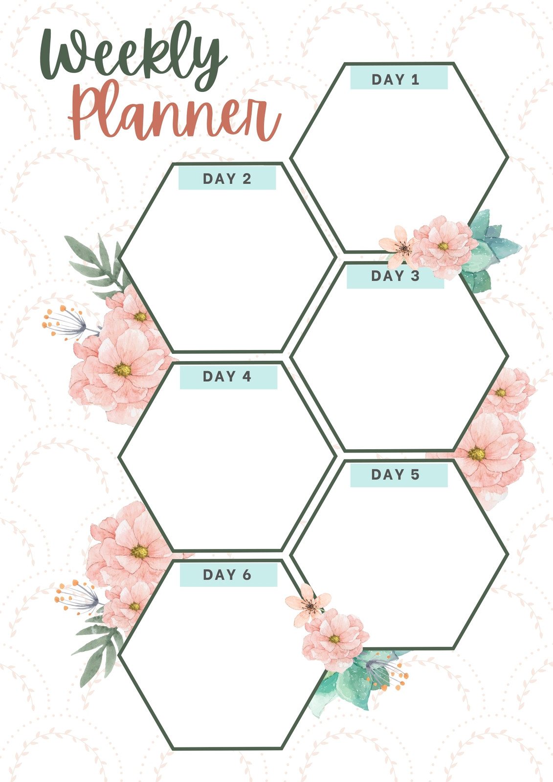 Page 7 - Free, printable planner templates to customize