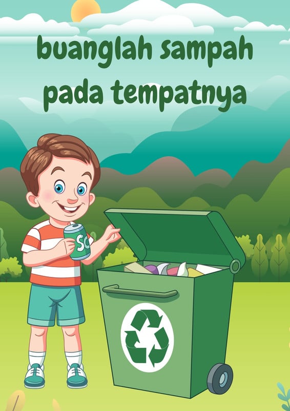 Contoh Poster Buanglah Sampah Pada Tempatnya Yang Mud 2244