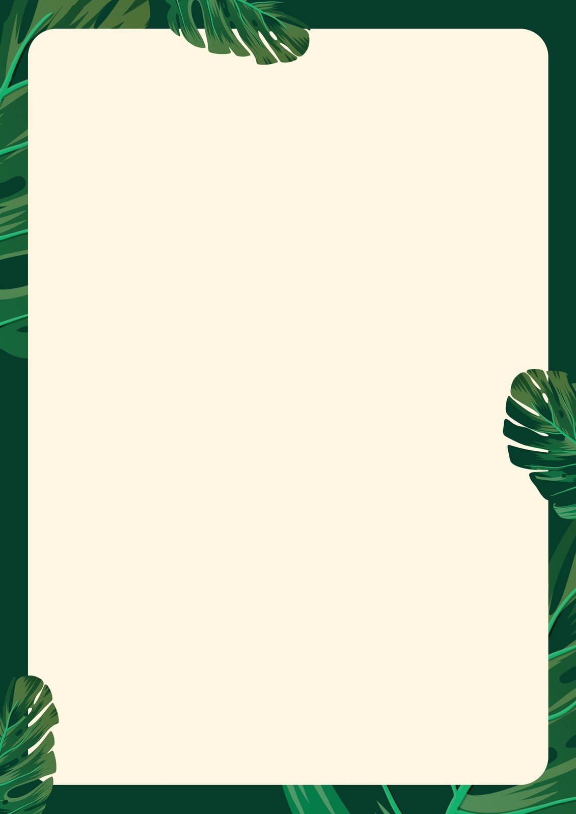green border design