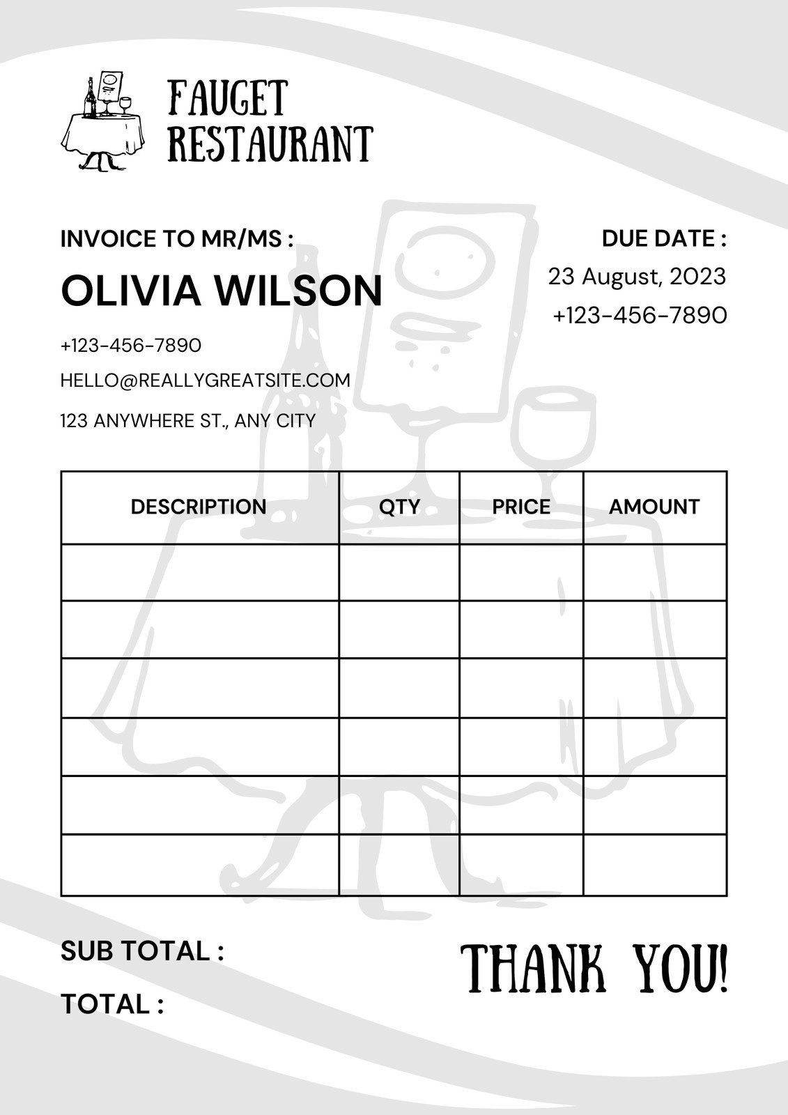 Free custom printable business invoice templates | Canva